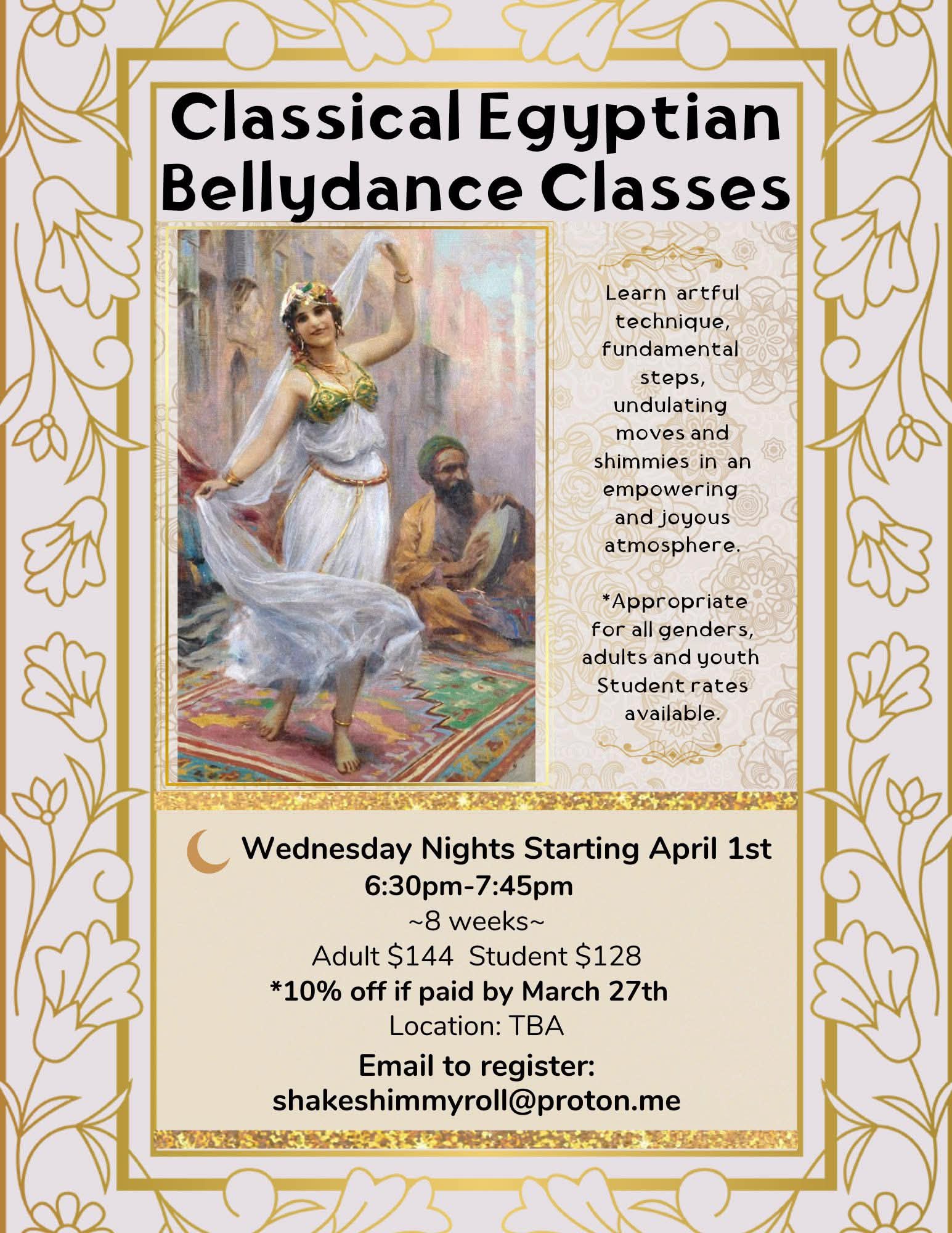 Classical Egyptian Bellydance Classes